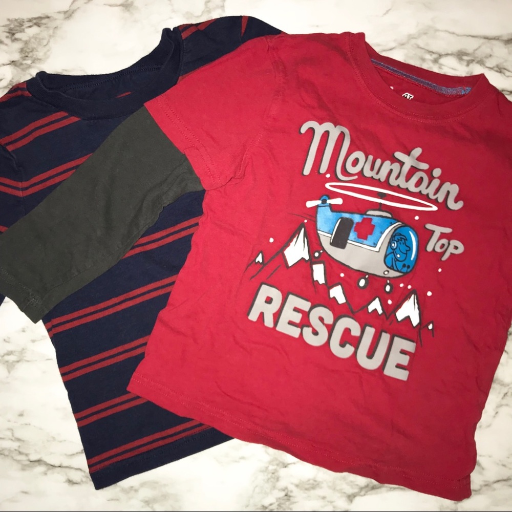 Toddler Boys’ Long-sleeve Tee Bundle